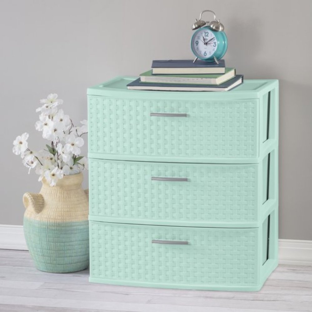 Sterilite 3 Drawer Wide Weave Tower